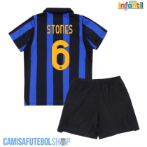 Camisa de time de futebol Inter Milan John Stones #6 Replicas 1º Equipamento Infantil 2026-27 Manga Curta (+ Calças curtas)